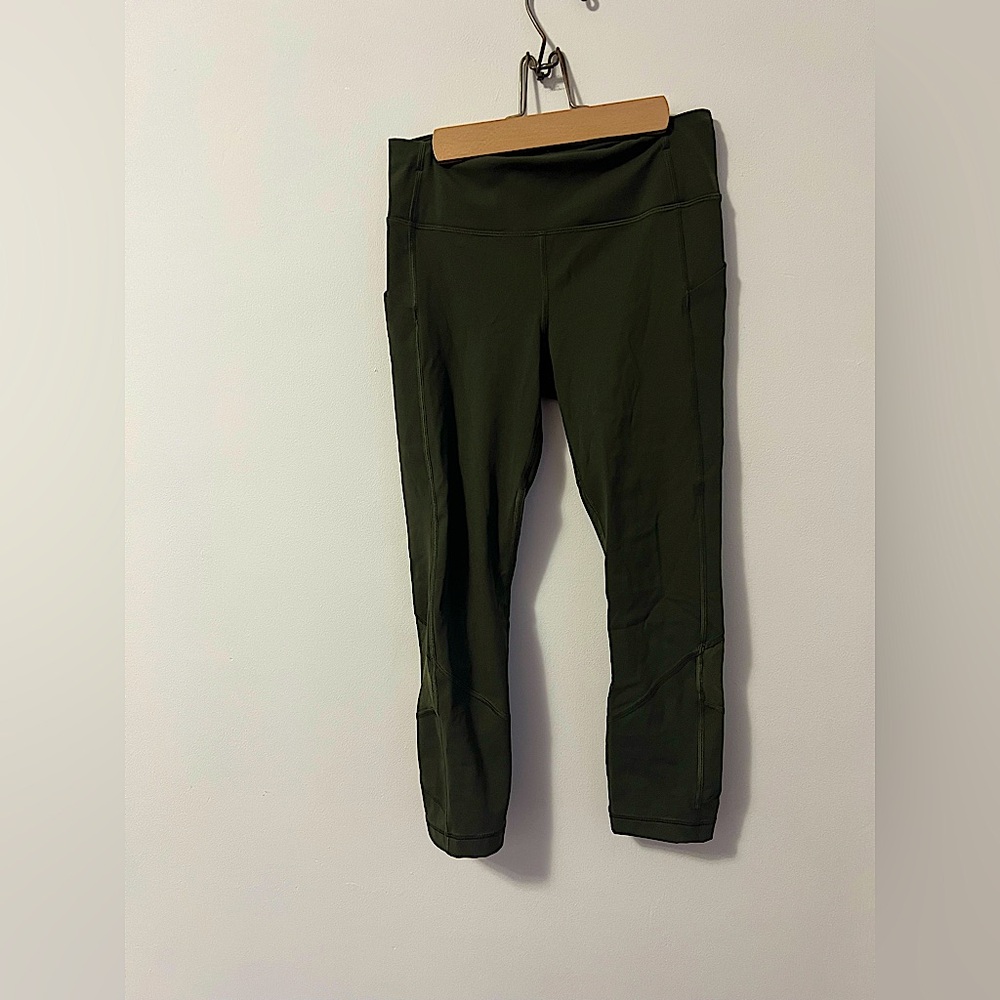 Lululemon Army Green Leggings